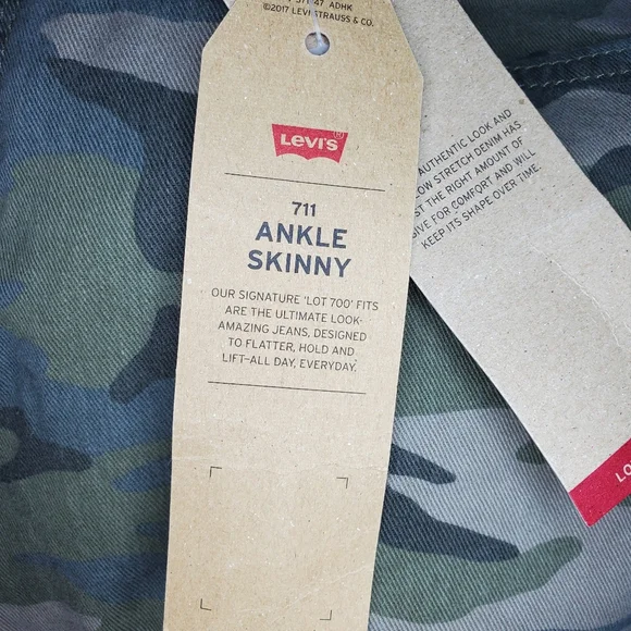 LEVI'S camo skinny Jeans - Picture 7 of 16
